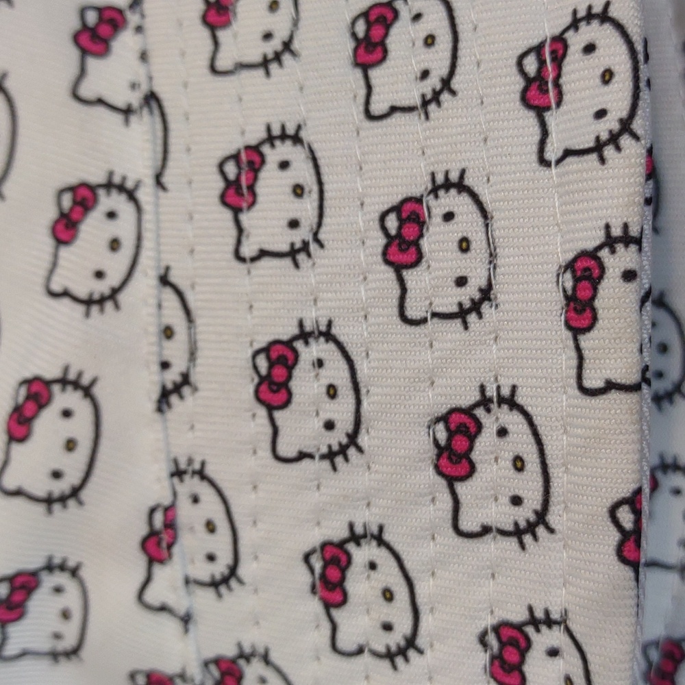 Sanrio Hello Kitty Bucket Hat White With All Over Print - Picture 7 of 7